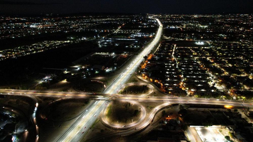 Ya están activas 270 luminarias en el Acceso Sur