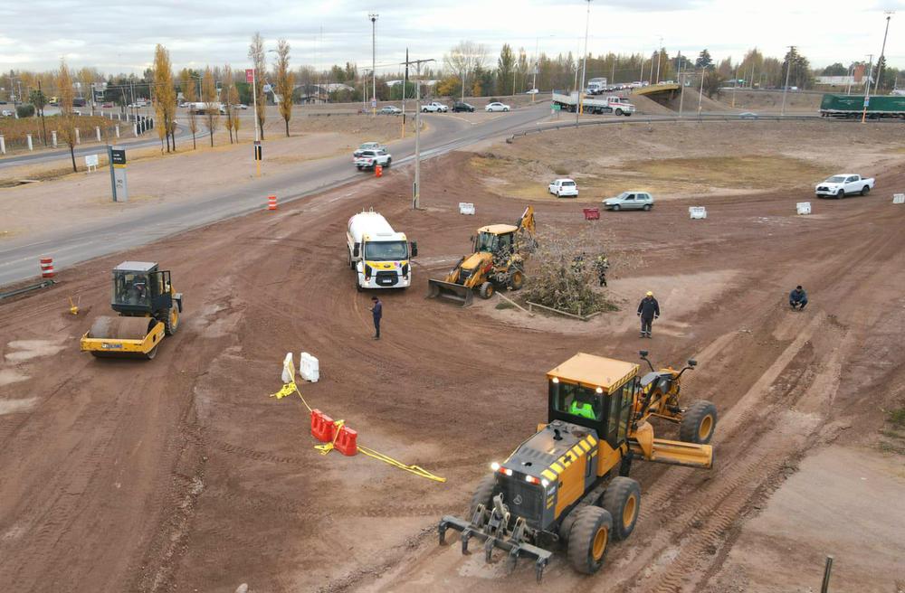Nueva rotonda de Acceso Sur y Aráoz
