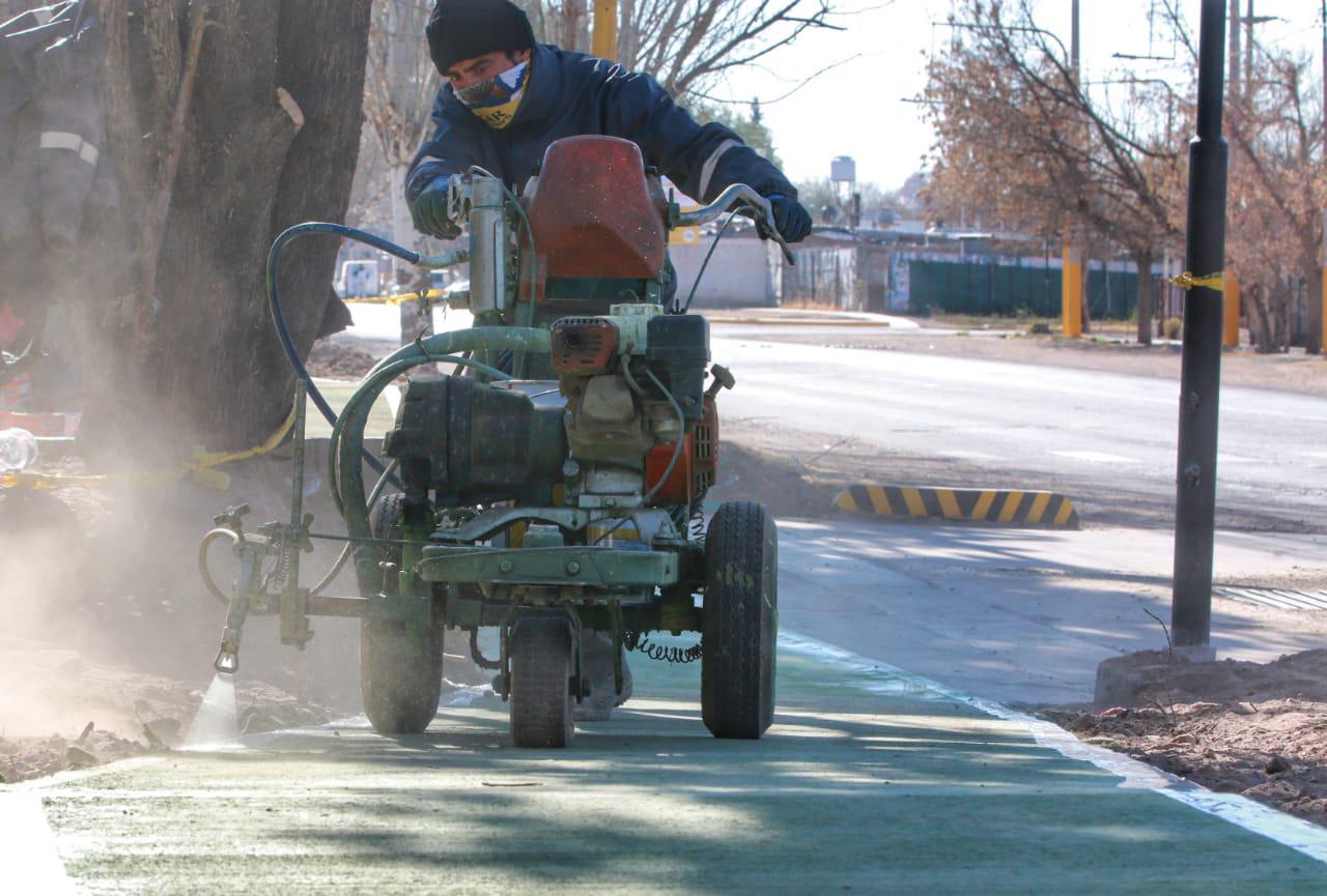 Más kilometros de ciclóvia en Luján